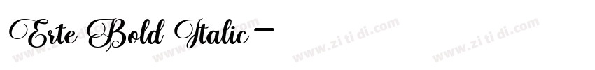 Erte Bold Italic字体转换